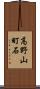 高野山町石 Scroll