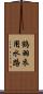 鶴羽衣用水路 Scroll