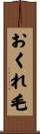 おくれ毛 Scroll