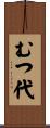 むつ代 Scroll
