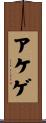 アケゲ Scroll