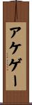 アケゲー Scroll