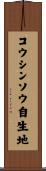 コウシンソウ自生地 Scroll