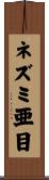ネズミ亜目 Scroll