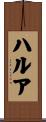 ハルア Scroll