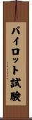 パイロット試験 Scroll