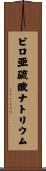 ピロ亜硫酸ナトリウム Scroll