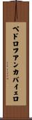 ペドロフアンカバイェロ Scroll