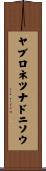 ヤブロネツナドニソウ Scroll
