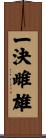 一決雌雄 Scroll