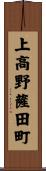 上高野薩田町 Scroll