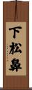 下松鼻 Scroll