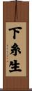 下糸生 Scroll