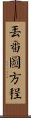 丟番圖方程 Scroll