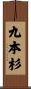 九本杉 Scroll