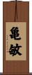 亀敏 Scroll