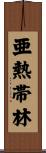 亜熱帯林 Scroll