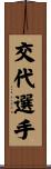 交代選手 Scroll