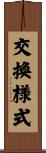 交換様式 Scroll