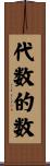 代数的数 Scroll