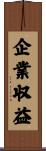 企業収益 Scroll