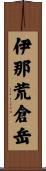 伊那荒倉岳 Scroll