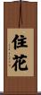 住花 Scroll