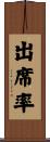 出席率 Scroll