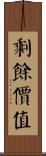剩餘價值 Scroll