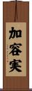 加容実 Scroll