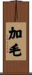 加毛 Scroll