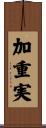 加重実 Scroll