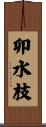 卯水枝 Scroll