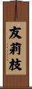 友莉枝 Scroll