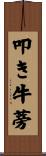 叩き牛蒡 Scroll