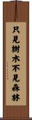 只見樹木，不見森林 Scroll