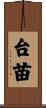 台苗 Scroll