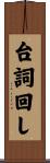 台詞回し Scroll
