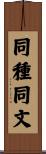 同種同文 Scroll