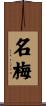 名梅 Scroll