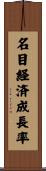 名目経済成長率 Scroll