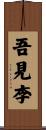 吾見李 Scroll