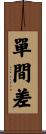單間差 Scroll