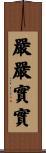 嚴嚴實實 Scroll