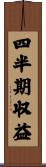 四半期収益 Scroll