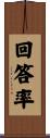 回答率 Scroll