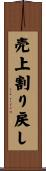 売上割り戻し Scroll