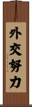 外交努力 Scroll