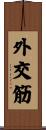 外交筋 Scroll