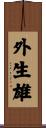 外生雄 Scroll